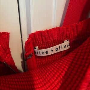 Alice and Olivia red dress